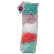 Wholesale - 5pc BATH MESH SPONGE IN BAG C/P 12, UPC: 769898957796